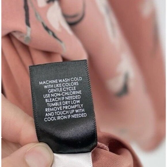 Torrid Plus Size Blush Floral Chiffon Wrap Midi Dress Sz 4 Preppy Event No Belt - Picture 6 of 12